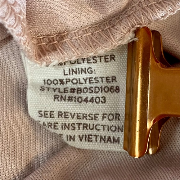 Blu Pepper Textured Pink Mini Dress with Ballon Sleeves and Elastic Waist - Picture 9 of 10